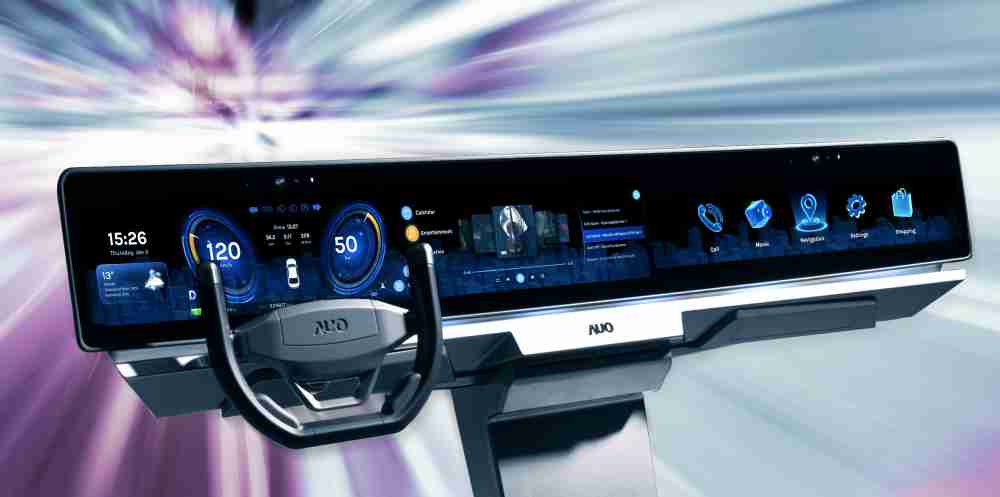 2121非凡开拓前瞻显示技术创新应用，，，结合优异整合设计能力，，，，开发智能车载FIDM Plus一体化显示方案，，让驾驶操作与车内娱乐体验再进化